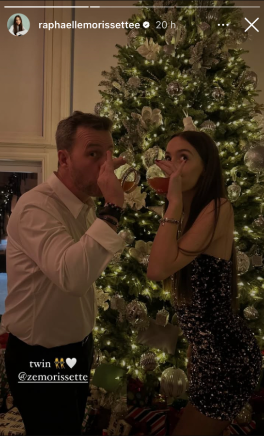 Capture decran 2024 12 26 122435 Raphaëlle Morissette dévoile une précieuse photo avec son père pour Noël