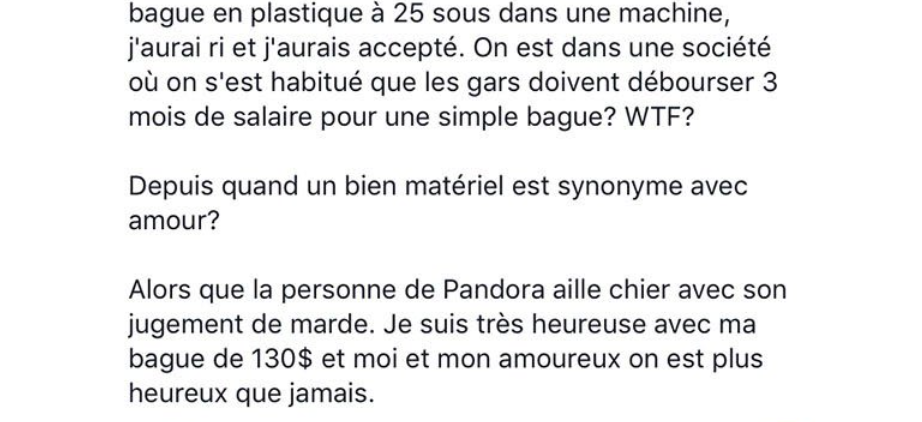 Capture decran 2025 01 03 223528 Un homme au Québec paie 130$ pour la bague de sa blonde et l'employé du magasin se moque de lui
