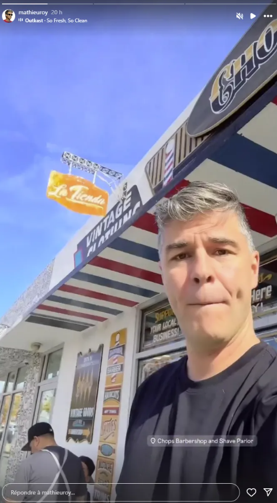 Capture decran 2025 01 05 104205 Mathieu Roy de Salut Bonjour opte pour une nouvelle coupe de cheveux et dévoile un look totalement transformé