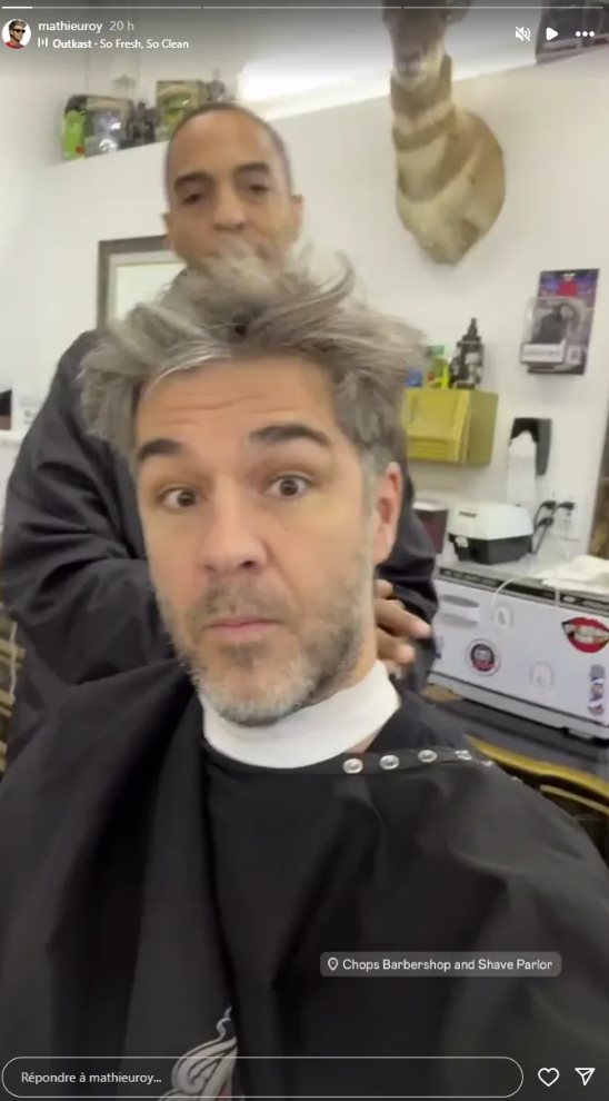 Capture decran 2025 01 05 104213 Mathieu Roy de Salut Bonjour opte pour une nouvelle coupe de cheveux et dévoile un look totalement transformé