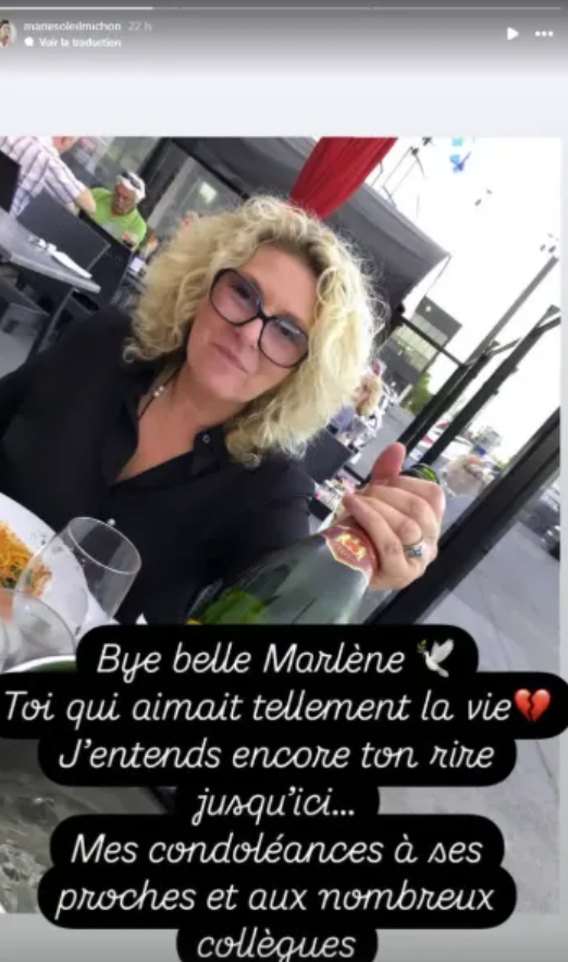 Capture decran 2025 01 18 181001 Marie-Soleil Michon vient d'annoncer une triste nouvelle