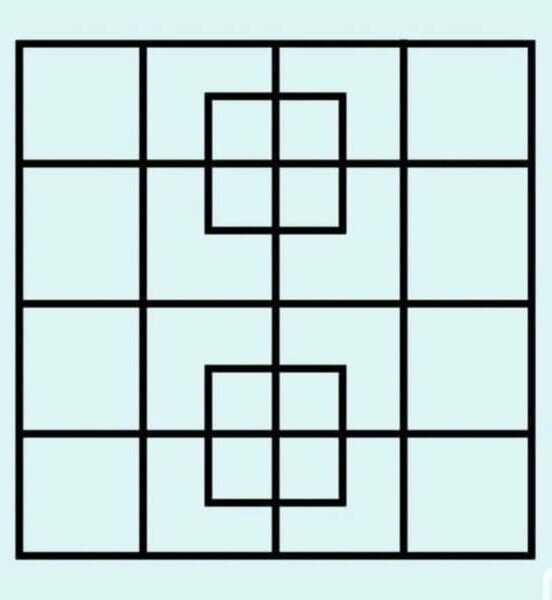 Le casse tete des carres e1738275897835 Très peu de gens peuvent dire le nombre exact de carrés dans l'image !