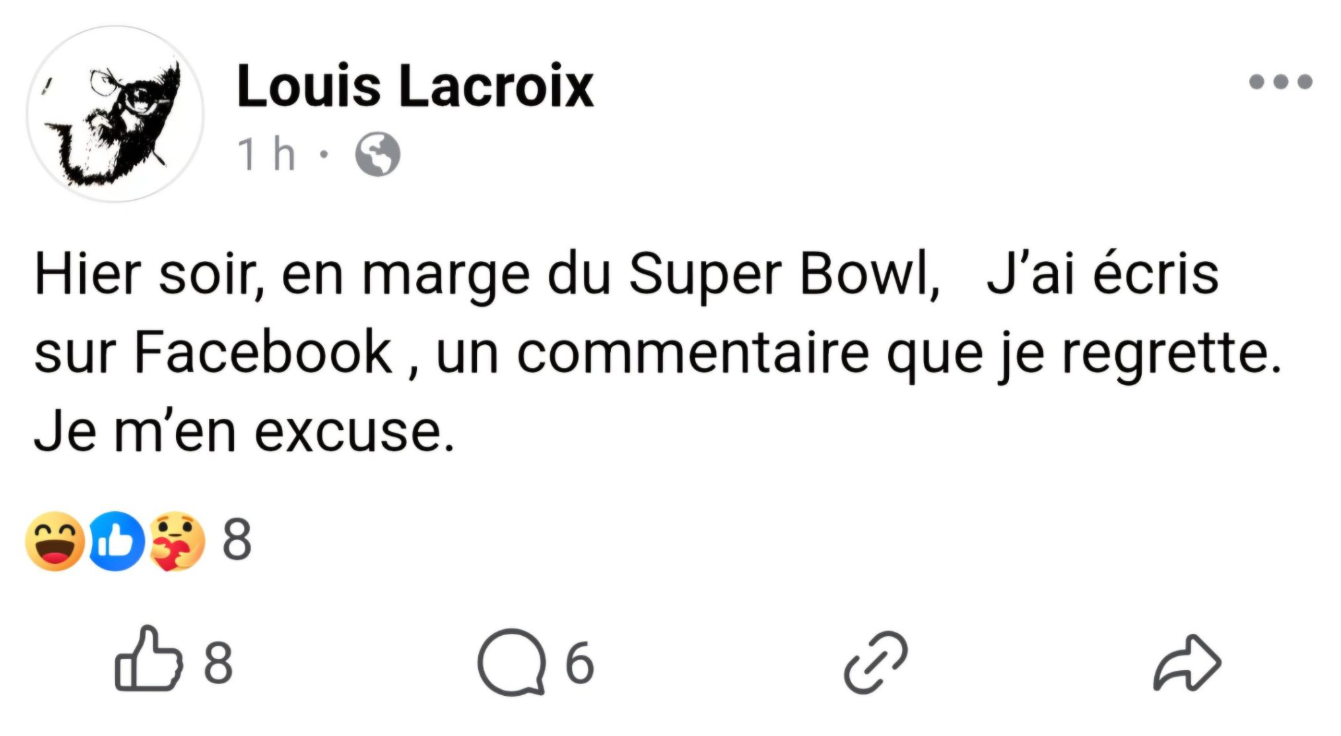 Capture decran 2025 02 13 110512 Cogeco Média a statué sur le sort de l'animateur Louis Lacroix, au cœur d’une polémique