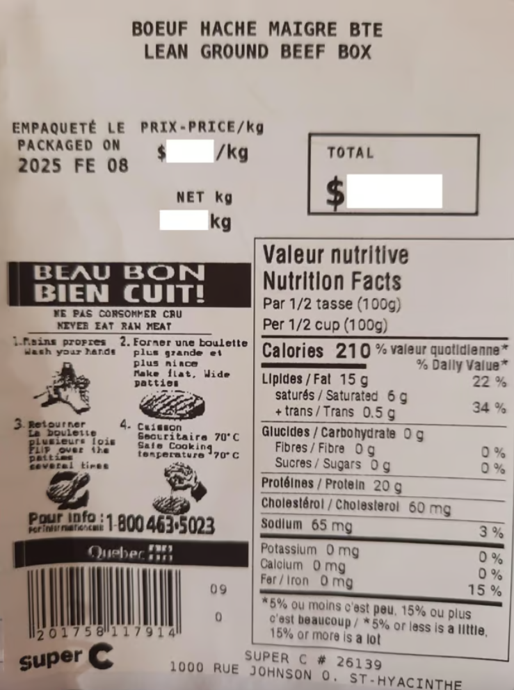 Évitez ce bœuf haché vendu dans cette épicerie 4 Évitez ce bœuf haché vendu dans cette épicerie Capture decran 2025 02 14 070711 Évitez ce bœuf haché vendu dans cette épicerie