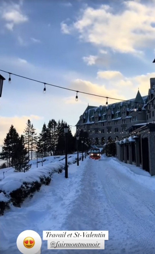 Capture decran 2025 02 16 132918 Gino Chouinard dévoile son escapade romantique à Charlevoix pour la Saint-Valentin