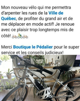 Capture decran 2025 02 19 093235 Une Québécoise annonce l'achat d'un vélo à 4000$ et signale son vol peu après