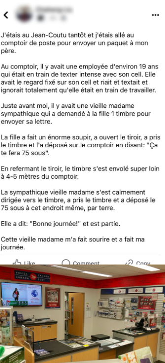 Une femme raconte une histoire irréelle survenue au Jean-Coutu d'Anjou 2 Une femme raconte une histoire irréelle survenue au Jean-Coutu d'Anjou Capture decran 2025 02 25 092640 Une femme raconte une histoire irréelle survenue au Jean-Coutu d'Anjou