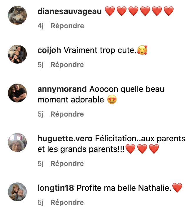 Capture decran le 2025 02 14 a 09.09.46 Nathalie Simard dévoile des photos inédites de sa petite-fille