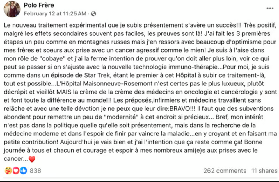 Polo Bellemare, le chanteur des Frères à Ch'val, prend une décision bouleversante sur sa fin de vie 4 Polo Bellemare, le chanteur des Frères à Ch'val, prend une décision bouleversante sur sa fin de vie Capture decran 2025 03 04 113548 Polo Bellemare, le chanteur des Frères à Ch'val, prend une décision bouleversante sur sa fin de vie