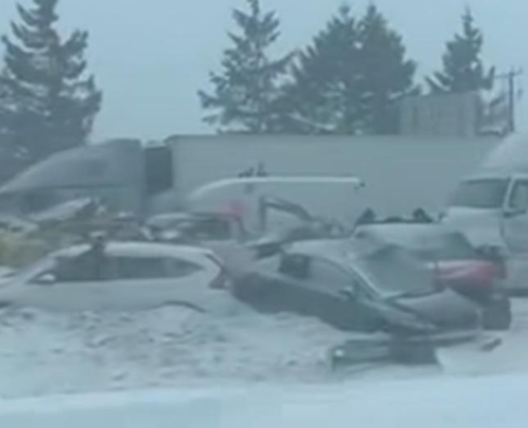 Capture decran 2025 03 07 155554 Fermeture d'une section de l'autoroute 20 en raison d'un accident majeur