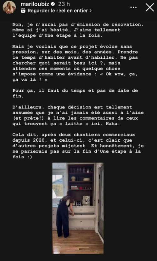 Retour de son programme de rénovation? Marilou répond aux fans 2 Retour de son programme de rénovation? Marilou répond aux fans Capture decran 2025 03 17 152040 Retour de son programme de rénovation? Marilou répond aux fans