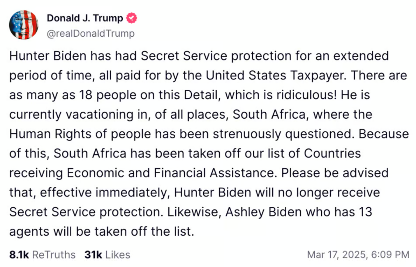 Donald Trump frappe fort et choque l’Amérique avec sa décision en visant les enfants Biden 2 Donald Trump frappe fort et choque l’Amérique avec sa décision en visant les enfants Biden Capture decran 2025 03 20 125518 Donald Trump frappe fort et choque l’Amérique avec sa décision en visant les enfants Biden