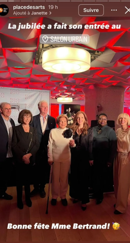 Capture decran 2025 03 27 210136 Sophie Thibault adresse un vibrant hommage à Janette Bertrand pour ses 100 ans