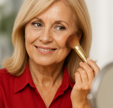 femme60 e1744047379932 Maquillage après 60 ans : 4 gestes qui mémérisent votre look sans que vous le sachiez