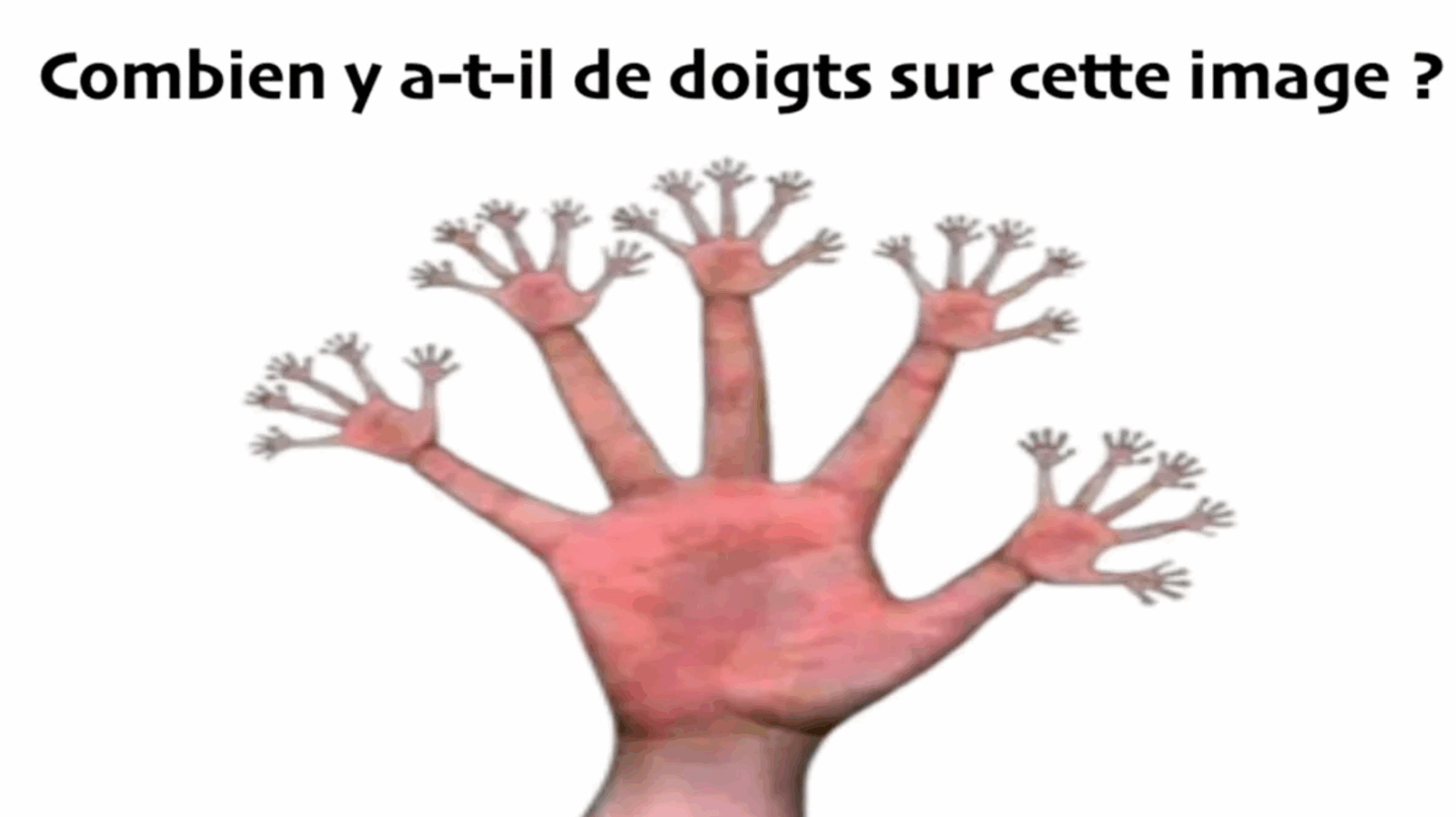 Casse-tête visuel : seuls ceux qui ont un œil de lynx sauront identifier tous les doigts dans cette illusion surprenante 1 Casse-tête visuel : seuls ceux qui ont un œil de lynx sauront identifier tous les doigts dans cette illusion surprenante Capture decran 2025 05 10 111048 Casse-tête visuel : seuls ceux qui ont un œil de lynx sauront identifier tous les doigts dans cette illusion surprenante