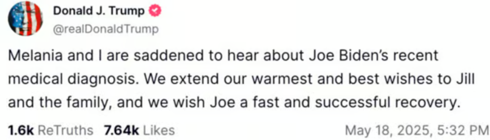 Capture decran 2025 05 20 075030 Donald Trump Jr sous le feu des critiques après des propos choquants sur le cancer de Joe Biden