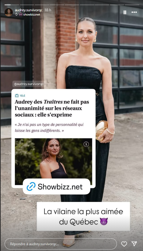 Aimée ou détestée, Audrey des Traîtres fait réagir : elle répond sans détour 2 Aimée ou détestée, Audrey des Traîtres fait réagir : elle répond sans détour Capture decran 2025 05 28 171759 Aimée ou détestée, Audrey des Traîtres fait réagir : elle répond sans détour