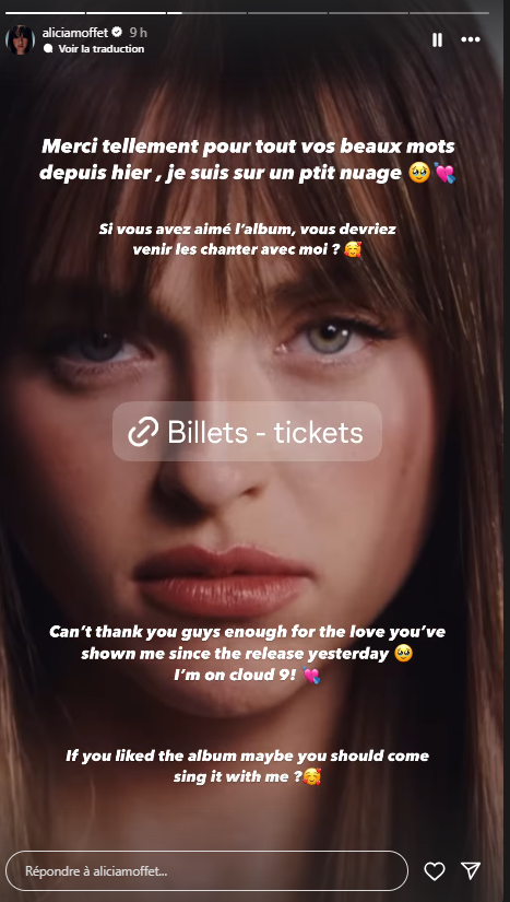 Capture decran 2025 05 31 201720 Décolleté plongeant et confidences intimes : Alicia Moffet fait tourner les têtes pour la sortie de son album