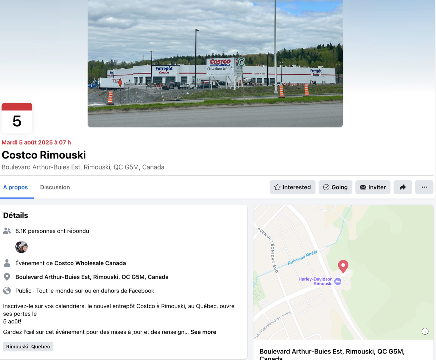 La date d'ouverture du nouveau Costco est enfin révélée 2 La date d'ouverture du nouveau Costco est enfin révélée Capture decran le 2025 05 22 a 16.47.43 La date d'ouverture du nouveau Costco est enfin révélée