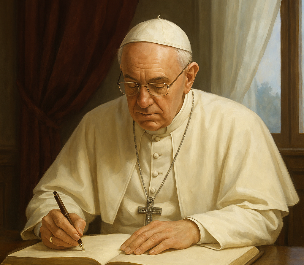 Le testament du Pape François bouleverse les traditions du Vatican 1 Le testament du Pape François bouleverse les traditions du Vatican papeppp 1 e1746209694394 Le testament du Pape François bouleverse les traditions du Vatican