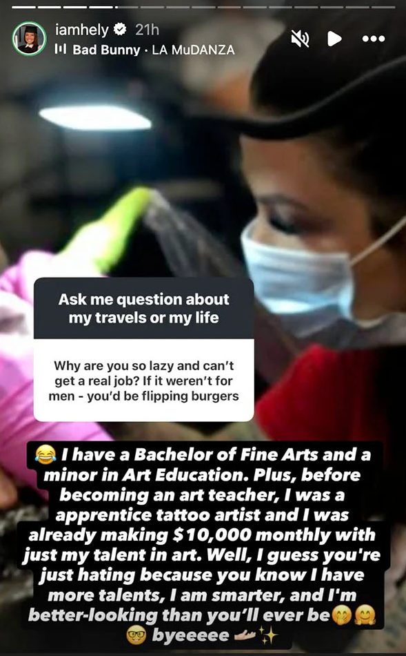 Capture decran 2025 06 29 122847 « La Fille de l’UQAM » révèle le salaire impressionnant qu’elle touchait en tant que tatoueuse étudiante