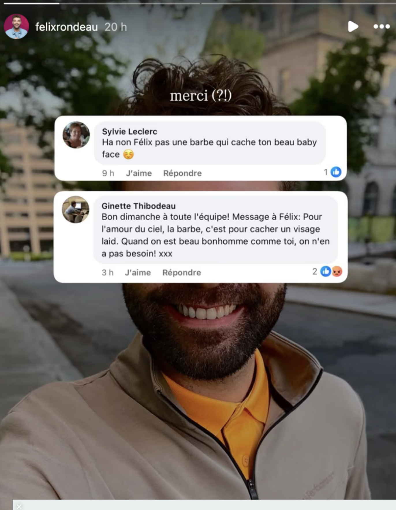 Capture decran le 2025 06 10 a 13.17.17 Félix Rondeau de retour au travail… et directement visé par des insultes