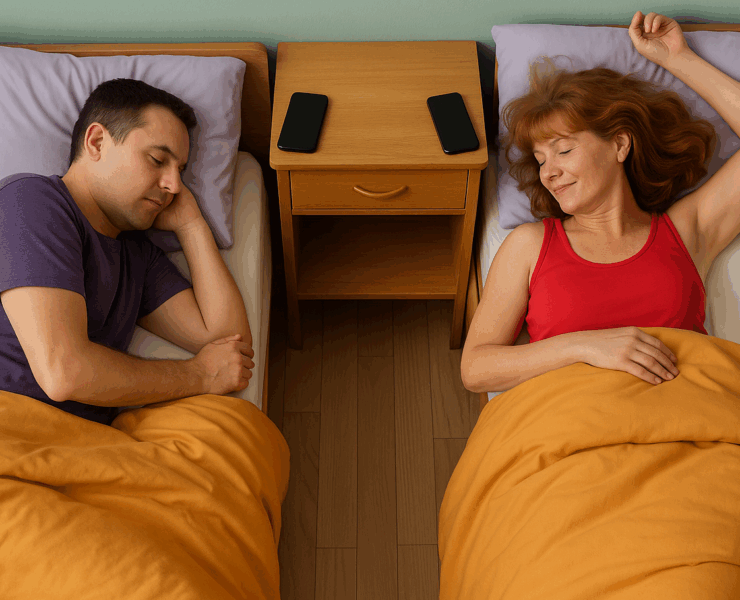 couple5000 e1750085835949 Pourquoi de plus en plus de couples dorment séparément après 50 ans ?