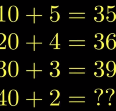 Ce casse-tête teste votre logique comme jamais : pouvez-vous résoudre 40 + 2 = ? sans calculatrice ? 4 Ce casse-tête teste votre logique comme jamais : pouvez-vous résoudre 40 + 2 = ? sans calculatrice ? Capture decran 2025 07 12 072033 Ce casse-tête teste votre logique comme jamais : pouvez-vous résoudre 40 + 2 = ? sans calculatrice ?