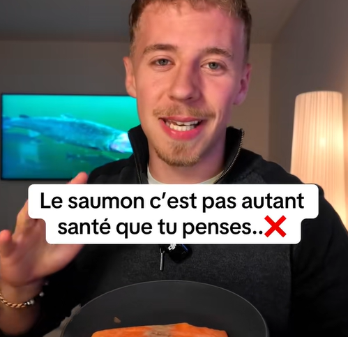 Le saumon d’élevage n’est pas aussi sain qu’on le croit, selon un Québécois sur TikTok 1 Le saumon d’élevage n’est pas aussi sain qu’on le croit, selon un Québécois sur TikTok Capture decran 2025 07 29 035835 Le saumon d’élevage n’est pas aussi sain qu’on le croit, selon un Québécois sur TikTok