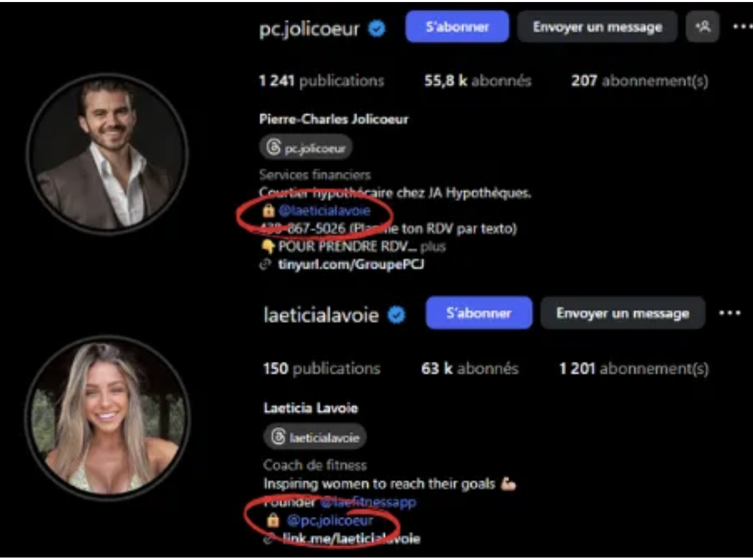 Capture decran le 2025 07 23 a 10.43.33 Le courtier hypothécaire PC Jolicoeur s’affiche en couple avec une star du web québécois