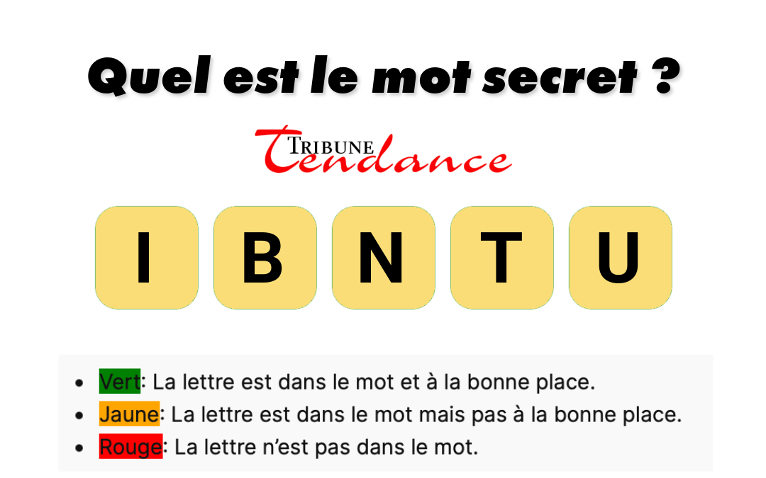 Déchiffrez le mot de 5 lettres en 2 minutes! 1 Déchiffrez le mot de 5 lettres en 2 minutes! game virale image butin 10 Déchiffrez le mot de 5 lettres en 2 minutes!