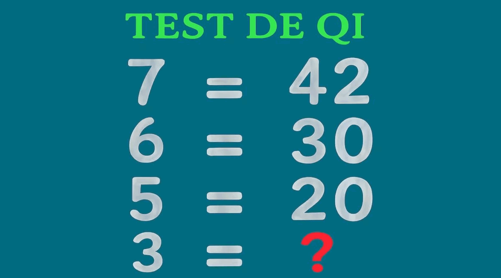 Test de QI : seuls les esprits les plus vifs trouvent la réponse en moins de 30 secondes – saurez-vous résoudre cette énigme mathématique ? 1 Test de QI : seuls les esprits les plus vifs trouvent la réponse en moins de 30 secondes – saurez-vous résoudre cette énigme mathématique ? Capture decran 2025 08 02 024624 Test de QI : seuls les esprits les plus vifs trouvent la réponse en moins de 30 secondes – saurez-vous résoudre cette énigme mathématique ?