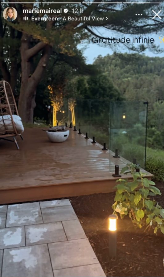 Capture decran 2025 08 03 140203 1 Marie-Mai dévoile sa nouvelle cour arrière et le résultat est spectaculaire !