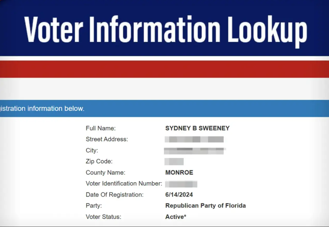 Capture decran 2025 08 04 131254 Donald Trump encense Sydney Sweeney après avoir appris qu’elle est républicaine : « J’adore sa pub ! »