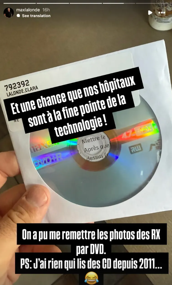 Capture decran 2025 08 11 140049 Max Lalonde raconte avec humour la frayeur causée par un objet insolite avalé par sa fille