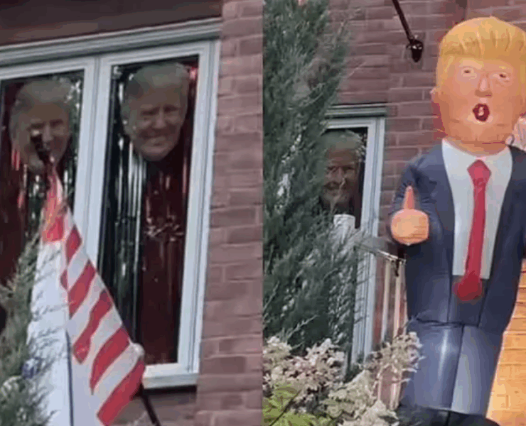 Capture decran 2025 08 13 103306 1 Une maison de St-Bruno transforme son extérieur en temple à la gloire de Donald Trump