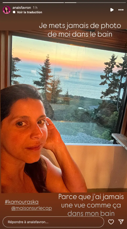 Anaïs Favron profite d’un bain avec une vue imprenable à Kamouraska 1 Anaïs Favron profite d’un bain avec une vue imprenable à Kamouraska Capture decran 2025 08 13 104609 Anaïs Favron profite d’un bain avec une vue imprenable à Kamouraska