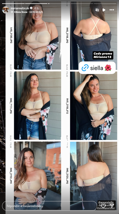 Capture decran 2025 08 15 204755 Mirianne Brûlé enflamme les réseaux avec ses photos en lingerie