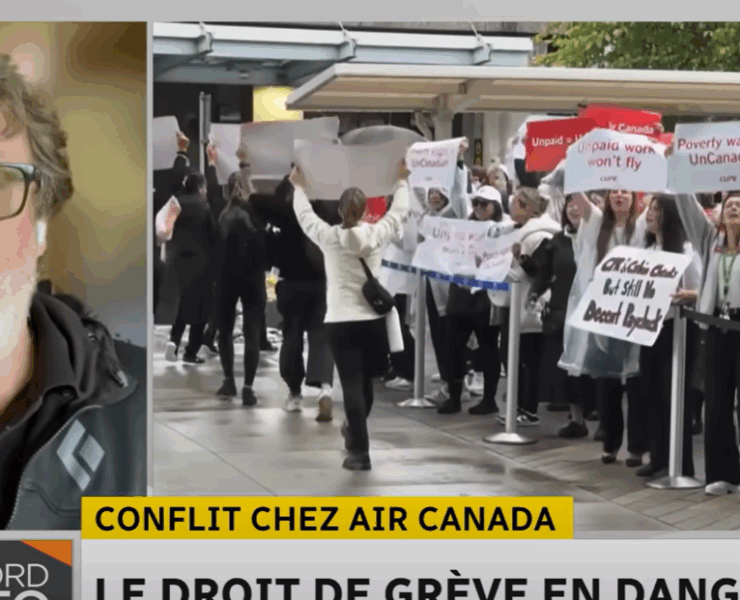 Capture decran 2025 08 18 174051 Les agents de bord d’Air Canada et leur syndicat risquent de lourdes amendes s’ils poursuivent leur grève