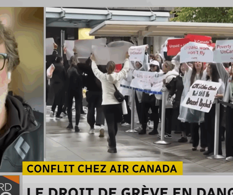 Capture decran 2025 08 18 174051 Les agents de bord d’Air Canada et leur syndicat risquent de lourdes amendes s’ils poursuivent leur grève