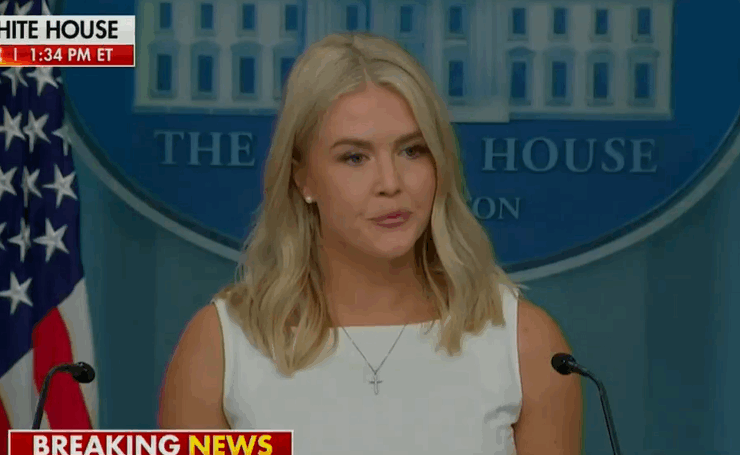 Capture decran 2025 08 20 021918 Karoline Leavitt ramasse solidement un journaliste en plein point de presse