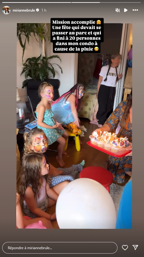 Capture decran 2025 08 31 085045 Mirianne Brûlé Célèbre en Grand Les 6 ans De Sa Fille