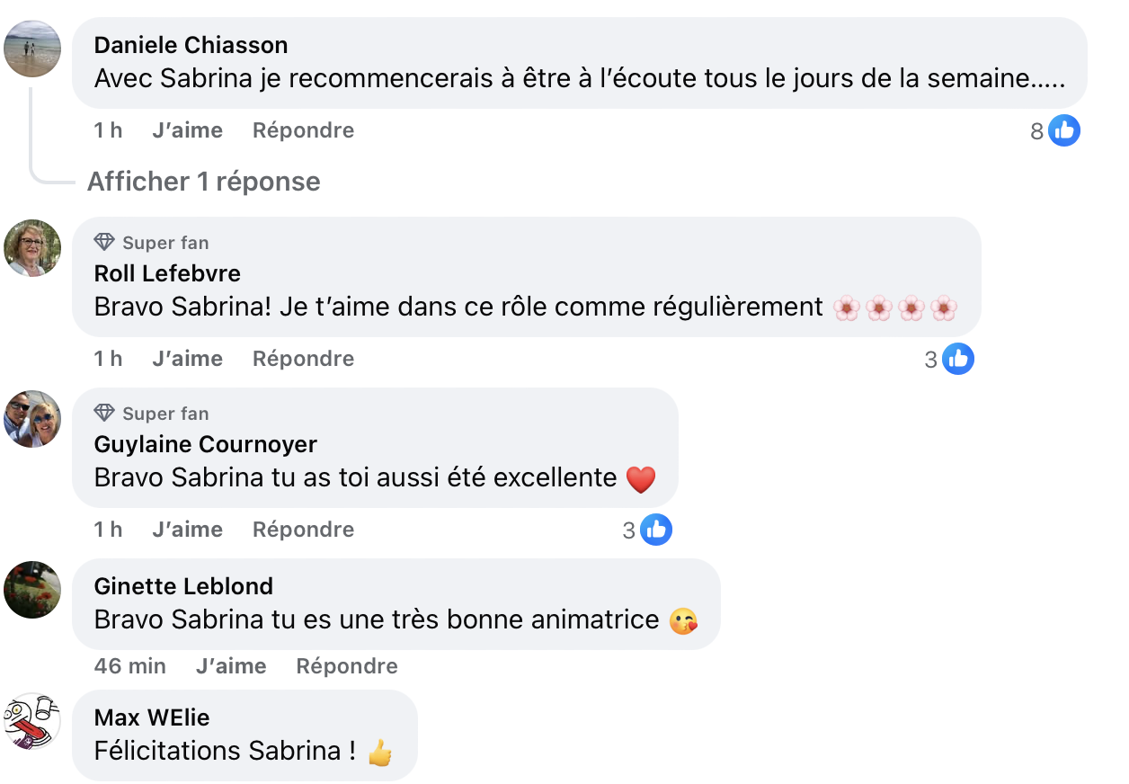 Capture decran le 2025 08 11 a 11.43.05 Sabrina Cournoyer fait réagir le public avec son animation à Salut Bonjour
