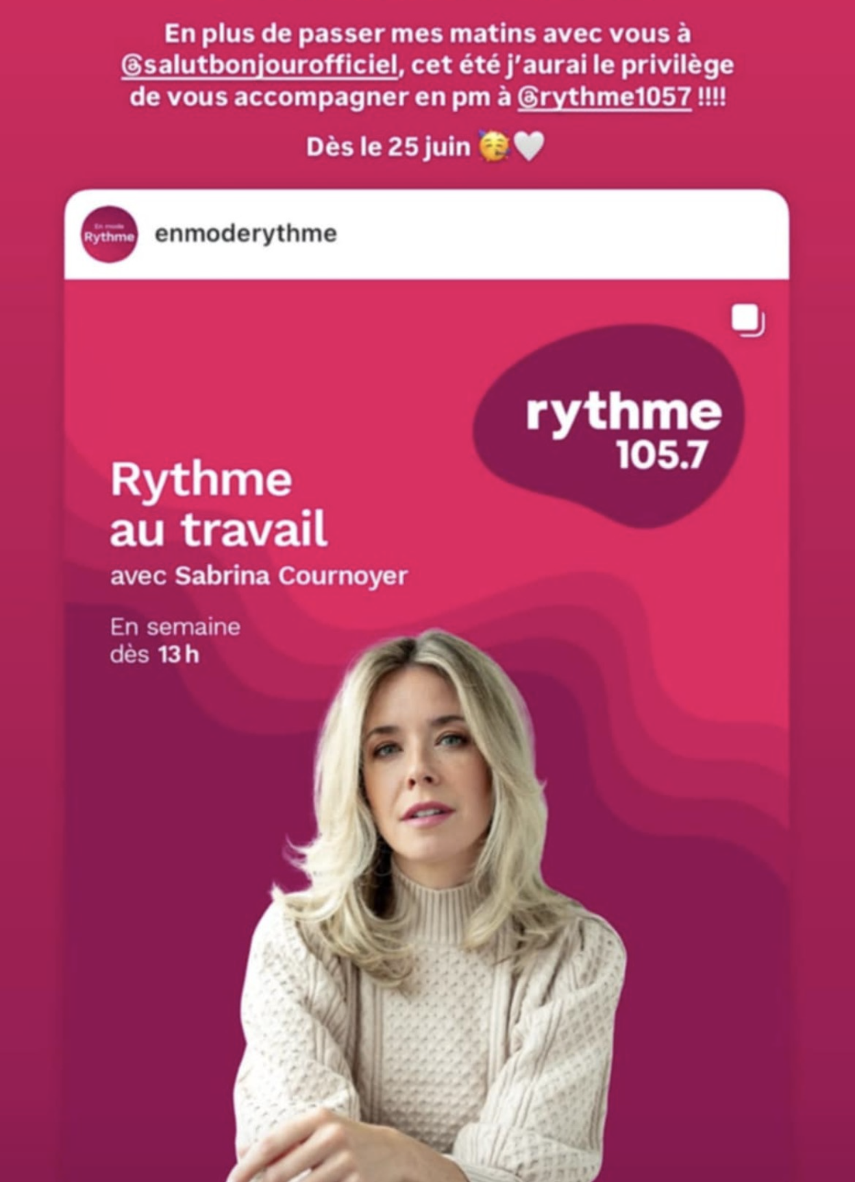 Capture decran le 2025 08 15 a 13.05.52 Les adieux chaleureux de Sabrina Cournoyer à l’antenne