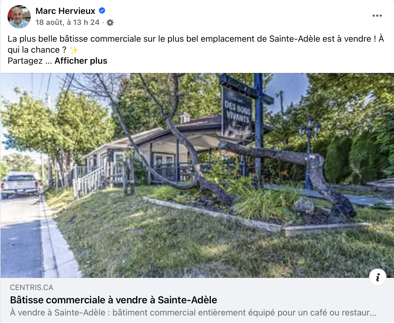 Capture decran le 2025 08 21 a 10.29.42 Marc Hervieux met son café des Laurentides sur le marché pour...