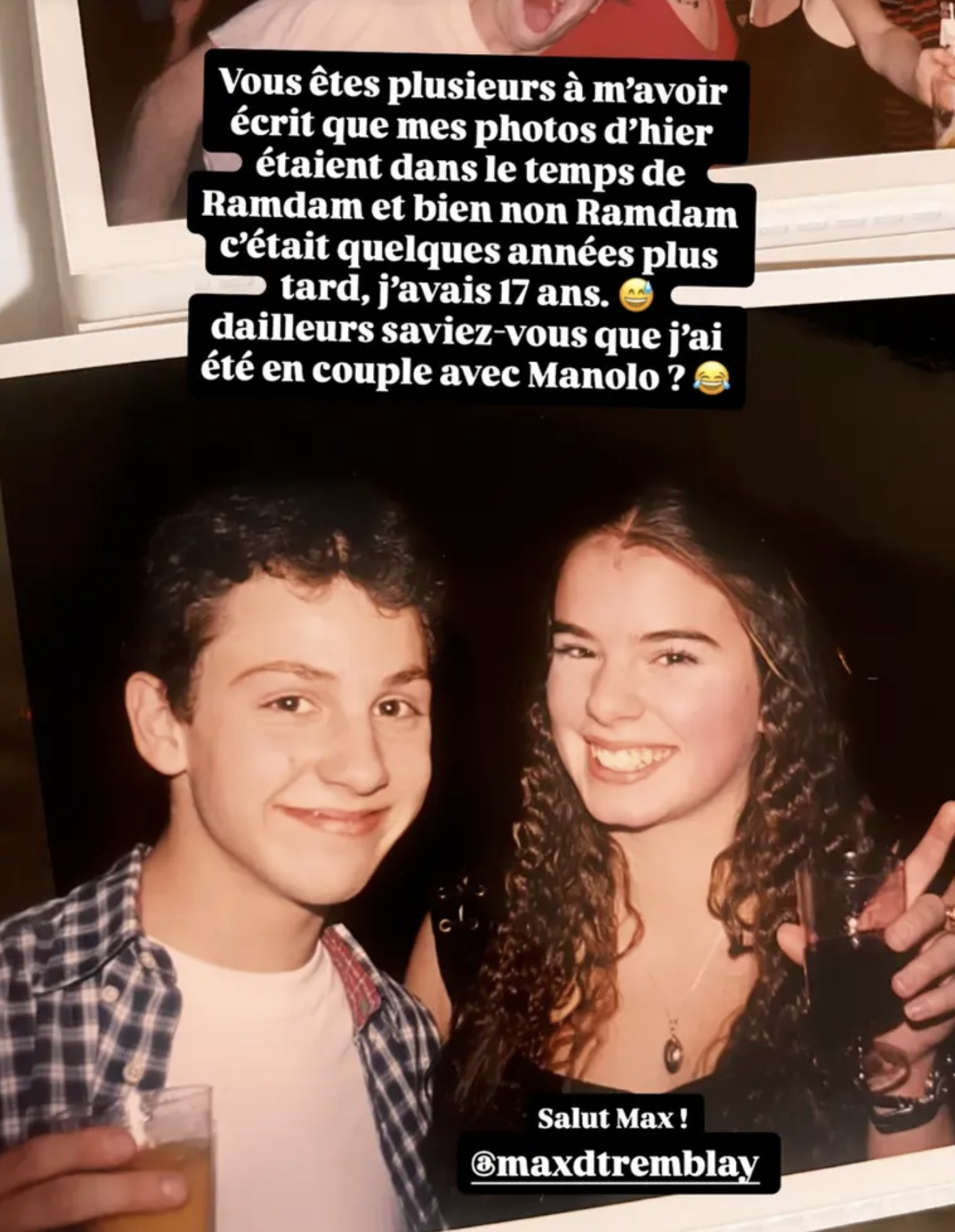 Capture decran le 2025 08 21 a 12.20.37 Mirianne Brûlé crée la surprise en dévoilant avoir fréquenté ce comédien