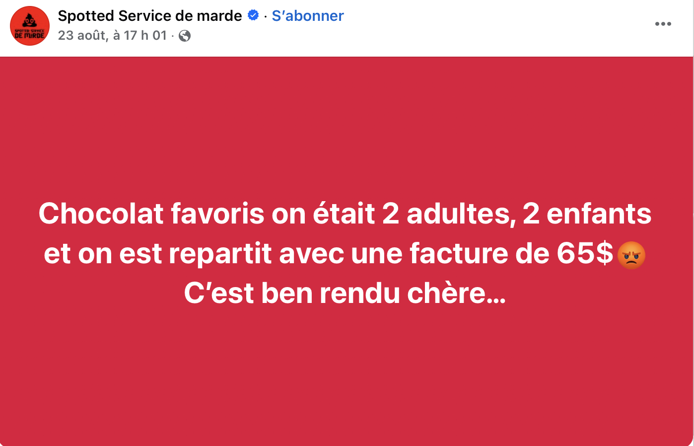 Capture decran le 2025 08 27 a 08.48.40 Prix jugés excessifs : Chocolats Favoris au cœur d’une polémique