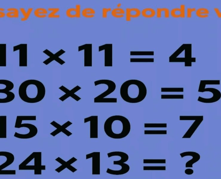 Capture decran 2025 09 14 032801 Casse-tête viral : seuls les esprits affûtés résolvent 24 × 13… sans calculer
