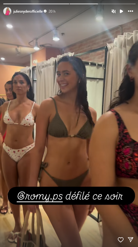 La fille de Julie Snyder fait sensation sur un podium en maillot de bain 5 La fille de Julie Snyder fait sensation sur un podium en maillot de bain Capture decran 2025 09 26 145111 La fille de Julie Snyder fait sensation sur un podium en maillot de bain