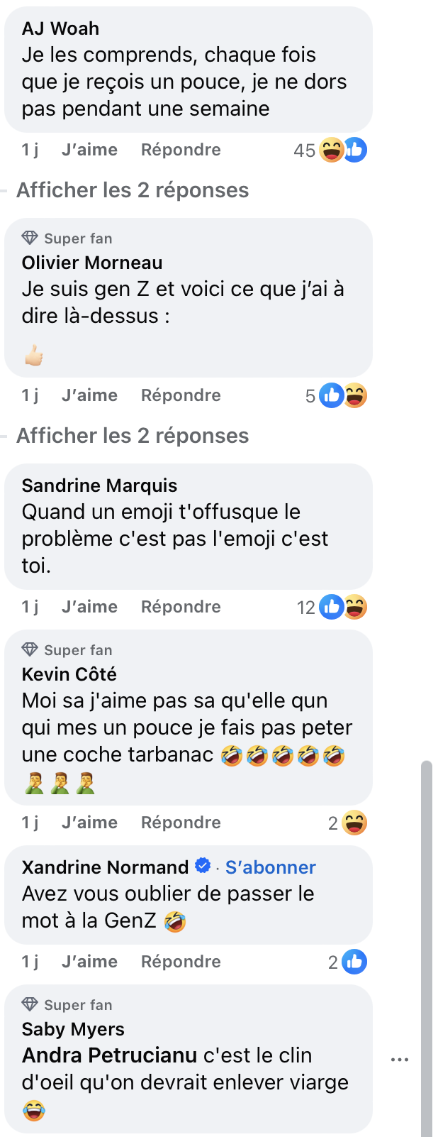 La Génération Z souhaite canceller le pouce en l’air, considéré offensant 3 La Génération Z souhaite canceller le pouce en l’air, considéré offensant Capture decran le 2025 09 01 a 10.34.22 La Génération Z souhaite canceller le pouce en l’air, considéré offensant